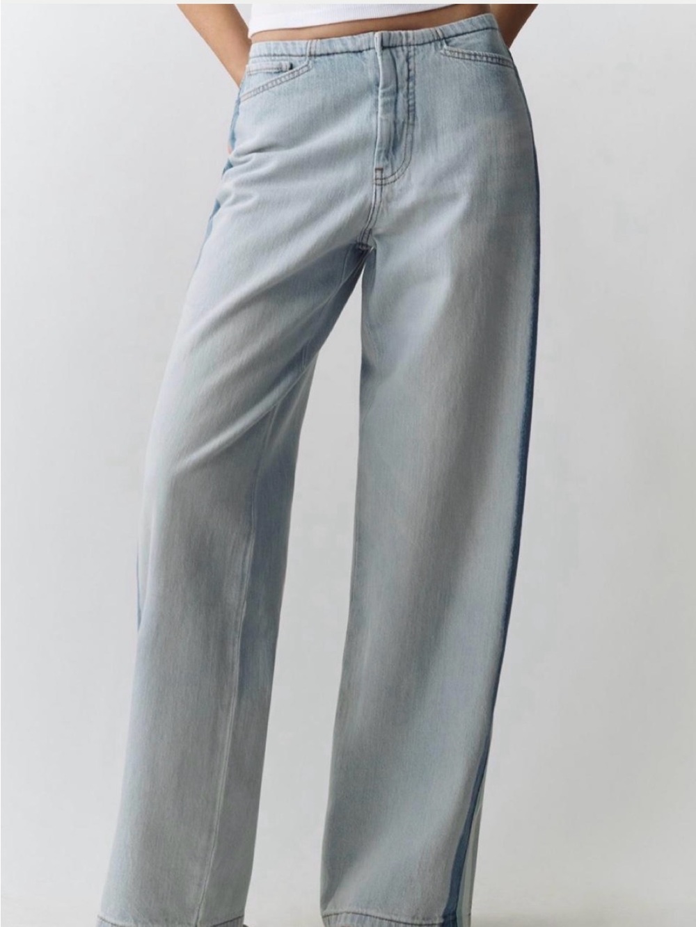Anthropologie Pilcro Light Blue Wide-Leg Jeans - Picture 3 of 12